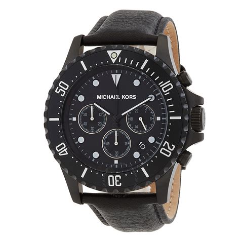 michael kors granger black rubber quartz watch|Oversized Everest Black.